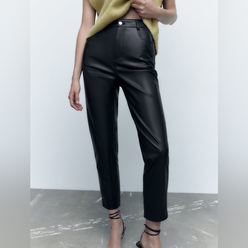 Zara leather pants
